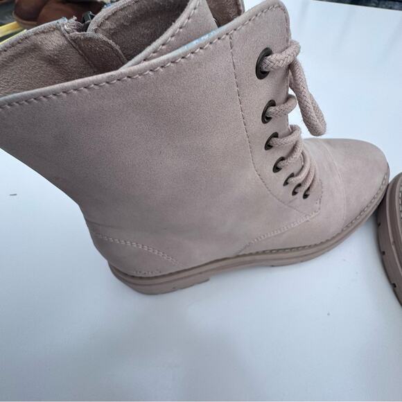 TOMS Women's Alaya Boot Sahara Synthetic Nubuck Combat Platform Lace Up 7.5 - Picture 6 of 11